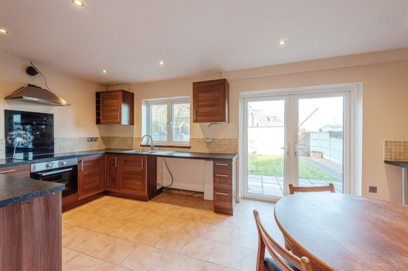 Kitchen with garden entrance